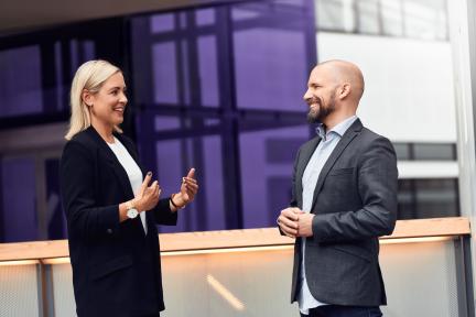 Brand image man and woman